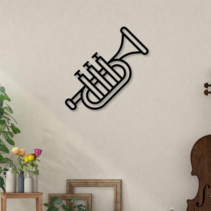 Trumpet Wall Art  |   Wall Accents Wall Accents Black