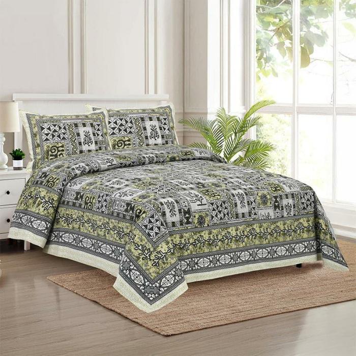 Tvisha Tribal Applique Print Bedsheet  |   Geometric Bedsheets Bedsheets Geometric Bedsheets