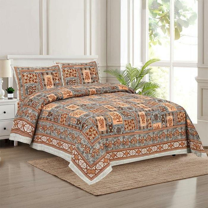 Tvisha Tribal Applique Print Bedsheet  |   Geometric Bedsheets Bedsheets Geometric Bedsheets