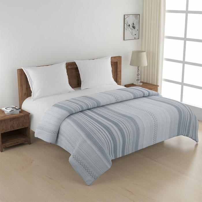 Twila Striped Comforter  |   Comforters & Ac Quilts Bedding Blue