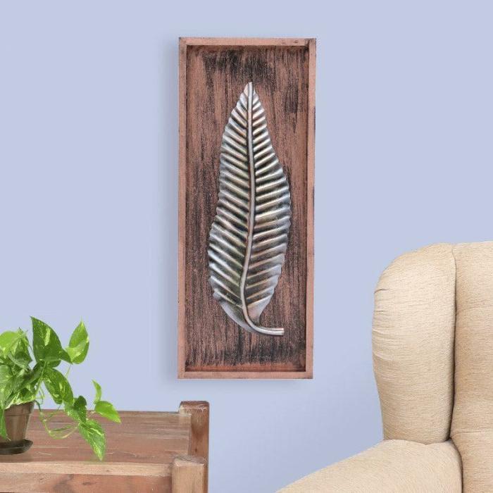 Twisty Feathery Wall Decor  |   Wall Accents Wall Accents Brown, Silver