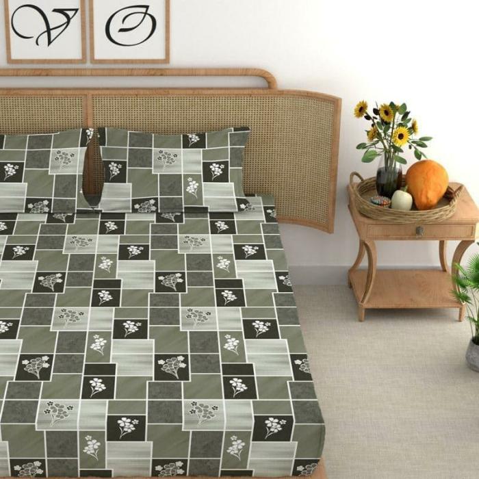 Veronica Printed Bedsheet  |   Geometric Bedsheets Bedsheets Geometric Bedsheets