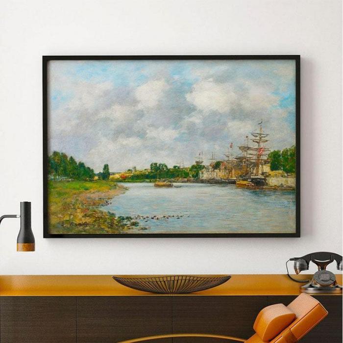 View Of The Port Wall Painting  |   Wall Art & Paintings Wall Art & Paintings Multicolor