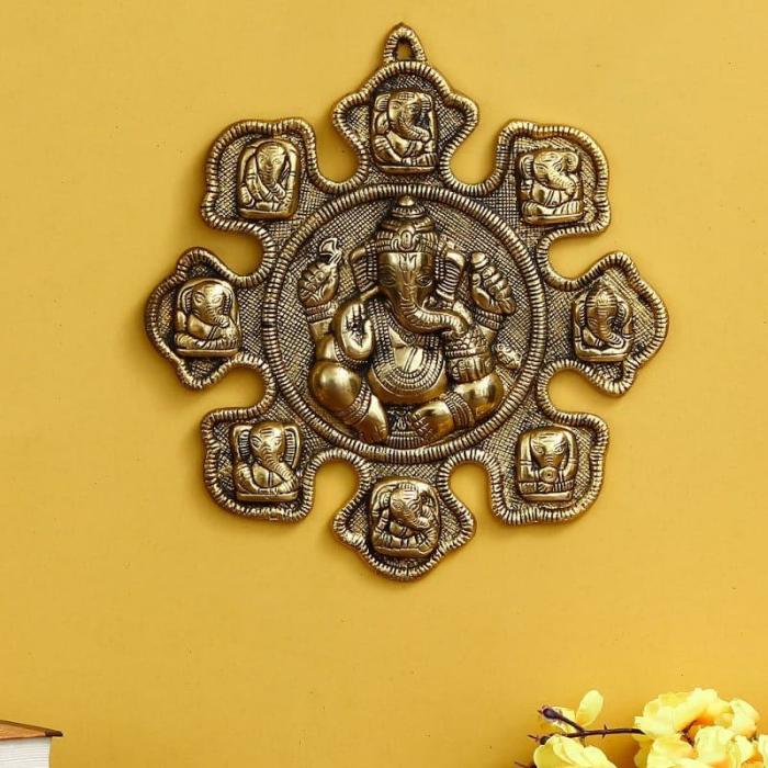 Vinayaka Navarasa Wall Accent  |   Wall Accents Wall Accents Gold