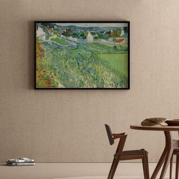 Vineyards At Auvers By Vincent Van Gogh  |   Wall Art & Paintings Wall Art & Paintings Green