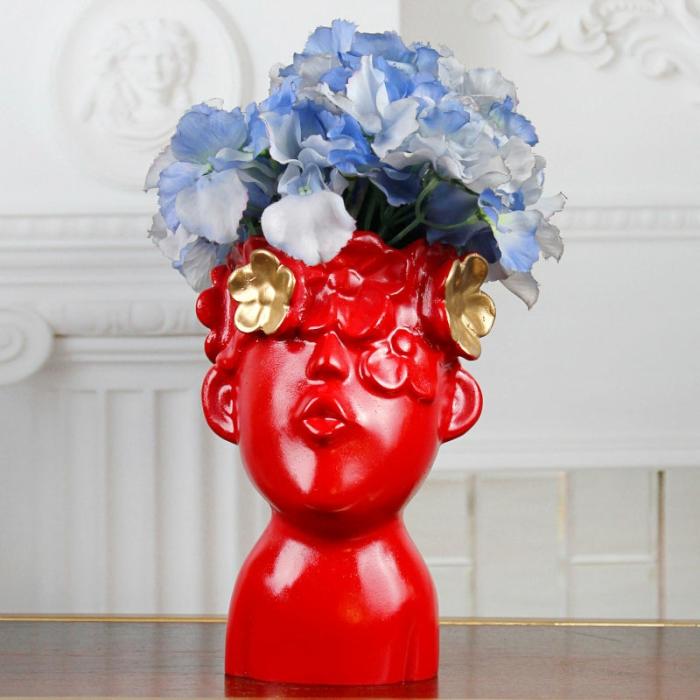 Visage Spring Vase  |   Vases Showpieces, Vases & Accent Bowls Red