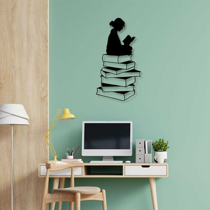 Voracious Reader Wall Art  |   Wall Accents Wall Accents Black