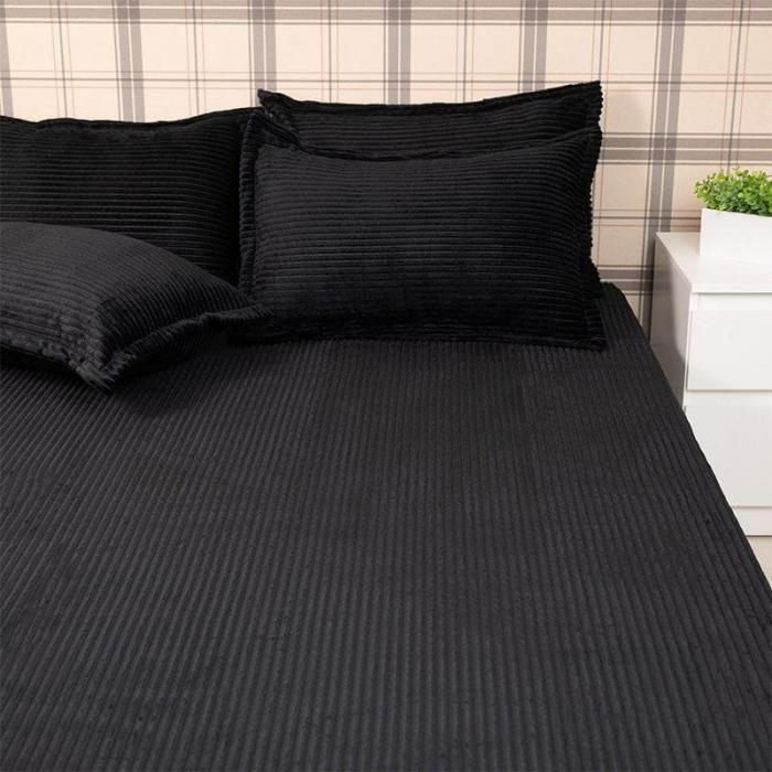 Warm Cosy Bedsheets  |   Solid Bedsheets Bedsheets Black