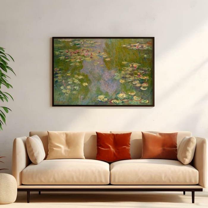 Water Lilies Painting By Claude Monet  |   Wall Art & Paintings Wall Art & Paintings Multicolor