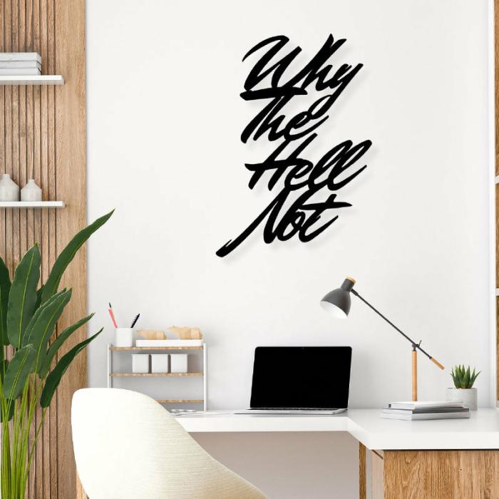 Why Not Typography Wall Art  |   Wall Accents Wall Accents Black