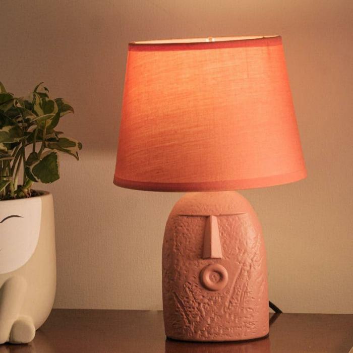 Wow Face Table Lamp  |   Table Lamps Lamps & Lighting Pink