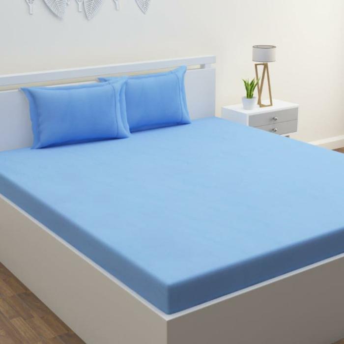 Yana Solid Bedsheet  |   Solid Bedsheets Bedsheets Blue