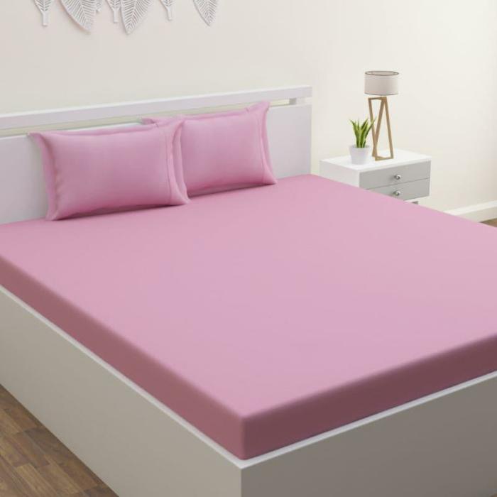 Yana Solid Bedsheet  |   Solid Bedsheets Bedsheets Pink