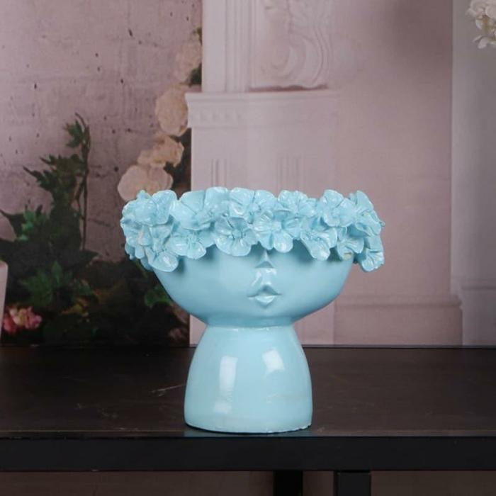 Yukito Pout Vase  |   Vases Showpieces, Vases & Accent Bowls Blue