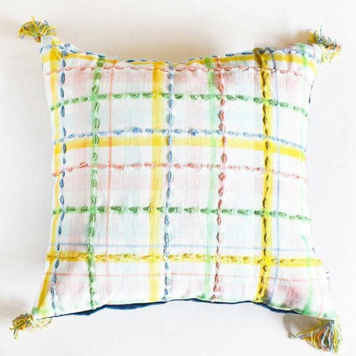 Zelda Embroidered Cushion Cover  |   Embroidered Cushions Cushion Covers Embroidered Cushions