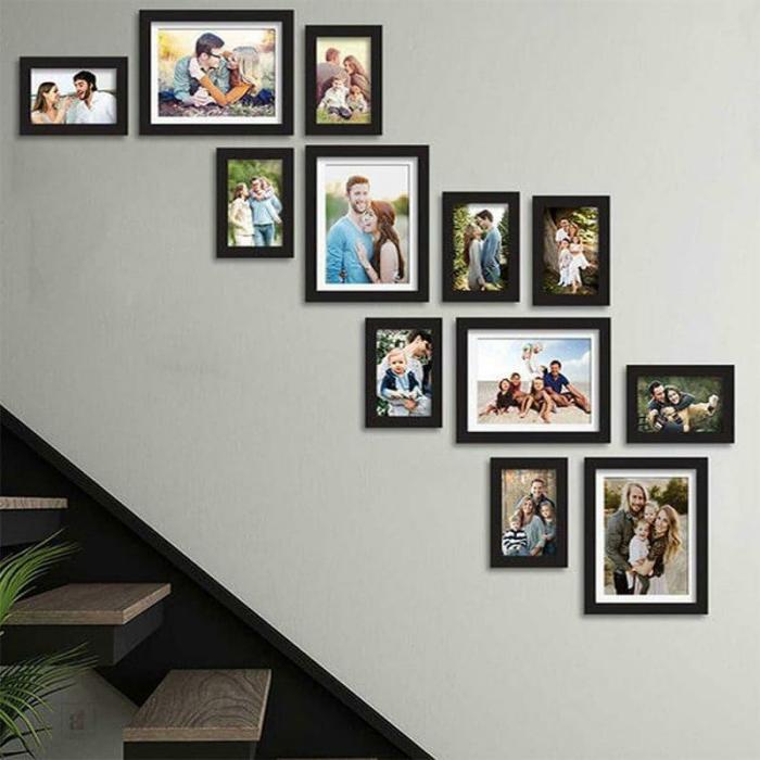 Zenona Photo Frame – Set Of Twelve  |   Photo-Frames Photo-Frames Black