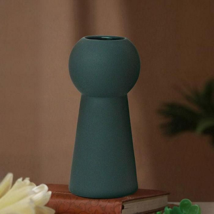 Zircon Ceramic Vase  |   Vases Showpieces, Vases & Accent Bowls Green