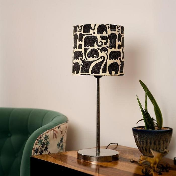 Zoo Glow Metal Chrome Table Lamp  |   Table Lamps Lamps & Lighting Black, White