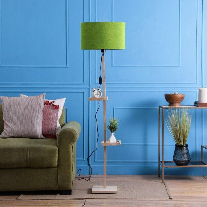 Zuri Moga Floor Lamp With Shelf  |   Floor Lamps Floor Lamps Floor Lamps