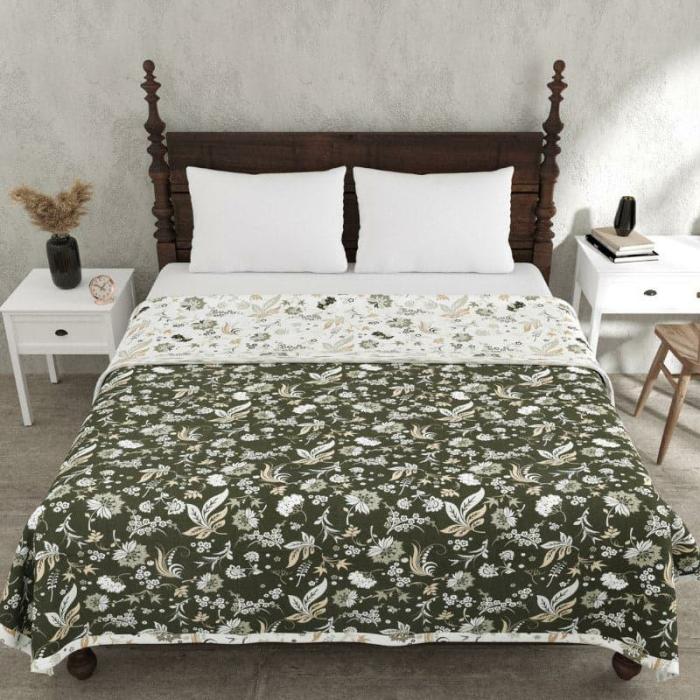 Hyla Floral Dohar  |   Dohars, Razai & Blankets Bedding Dohars, Razai & Blankets