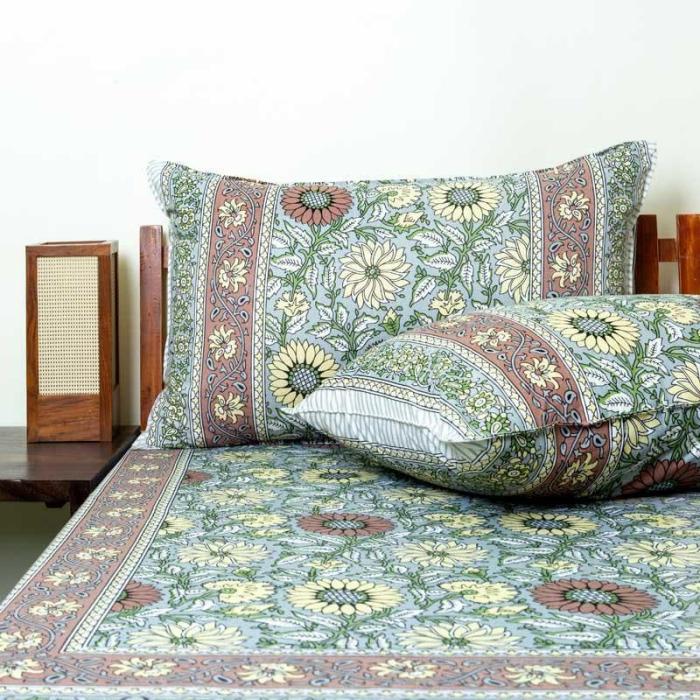 Anandita Floral Bedsheet  |   Floral Bedsheets Bedsheets Floral Bedsheets