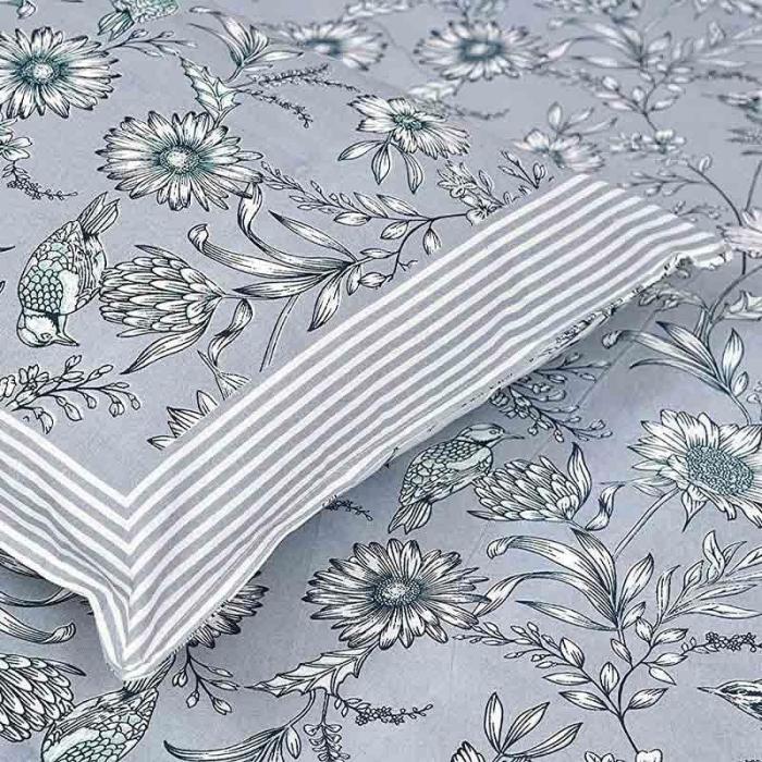 Gir Forest Bedsheet  |   Floral Bedsheets Bedsheets Blue