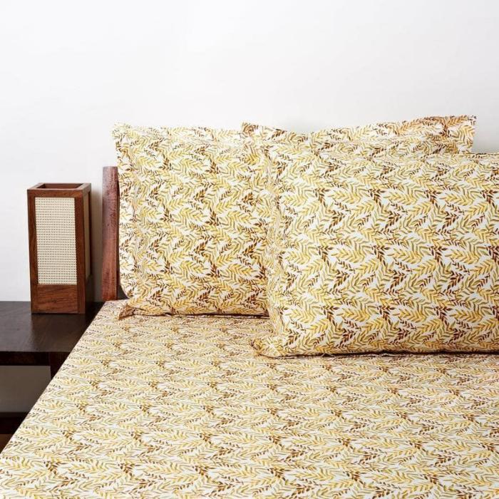 Leafy Vine Bedsheet  |   Floral Bedsheets Bedsheets Floral Bedsheets