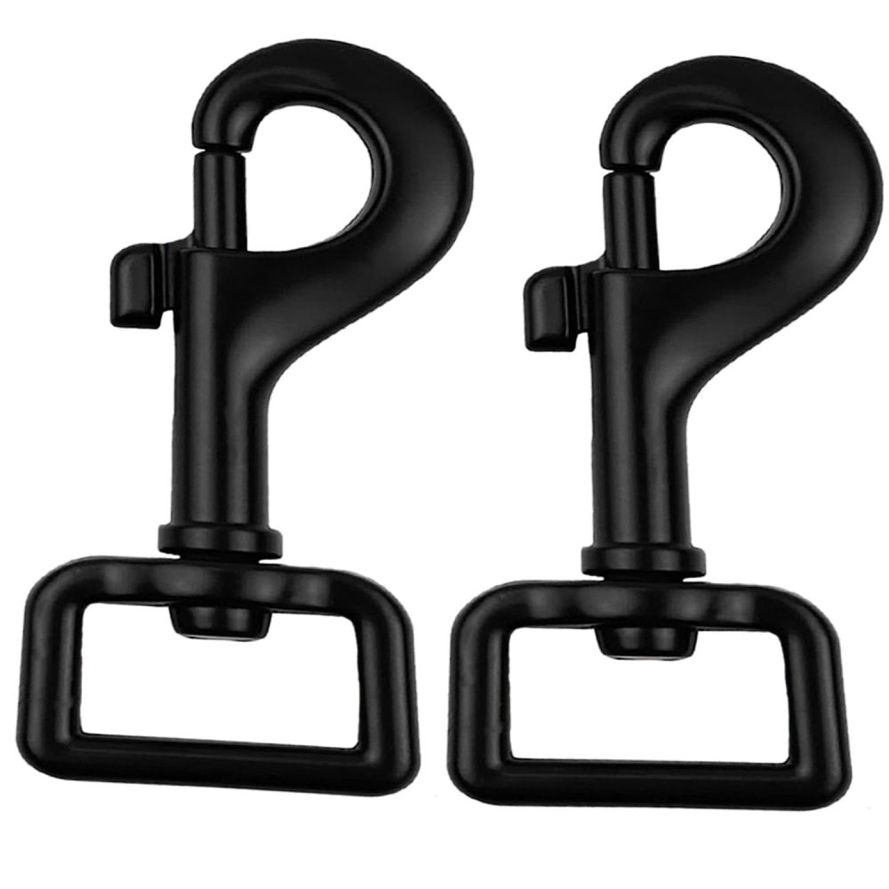 123$$Sopepoyie3Inch Long Swivel Eye Bolt Snap Hooks1.5Inch Square Tail Key Linkchheavy Duty Dog Leash Clipszinc Alloys Dog Leash Clasp Dog Leash Snaps Hooks Trigger Clip Trigger Snaps Black 2Pcs Snaps