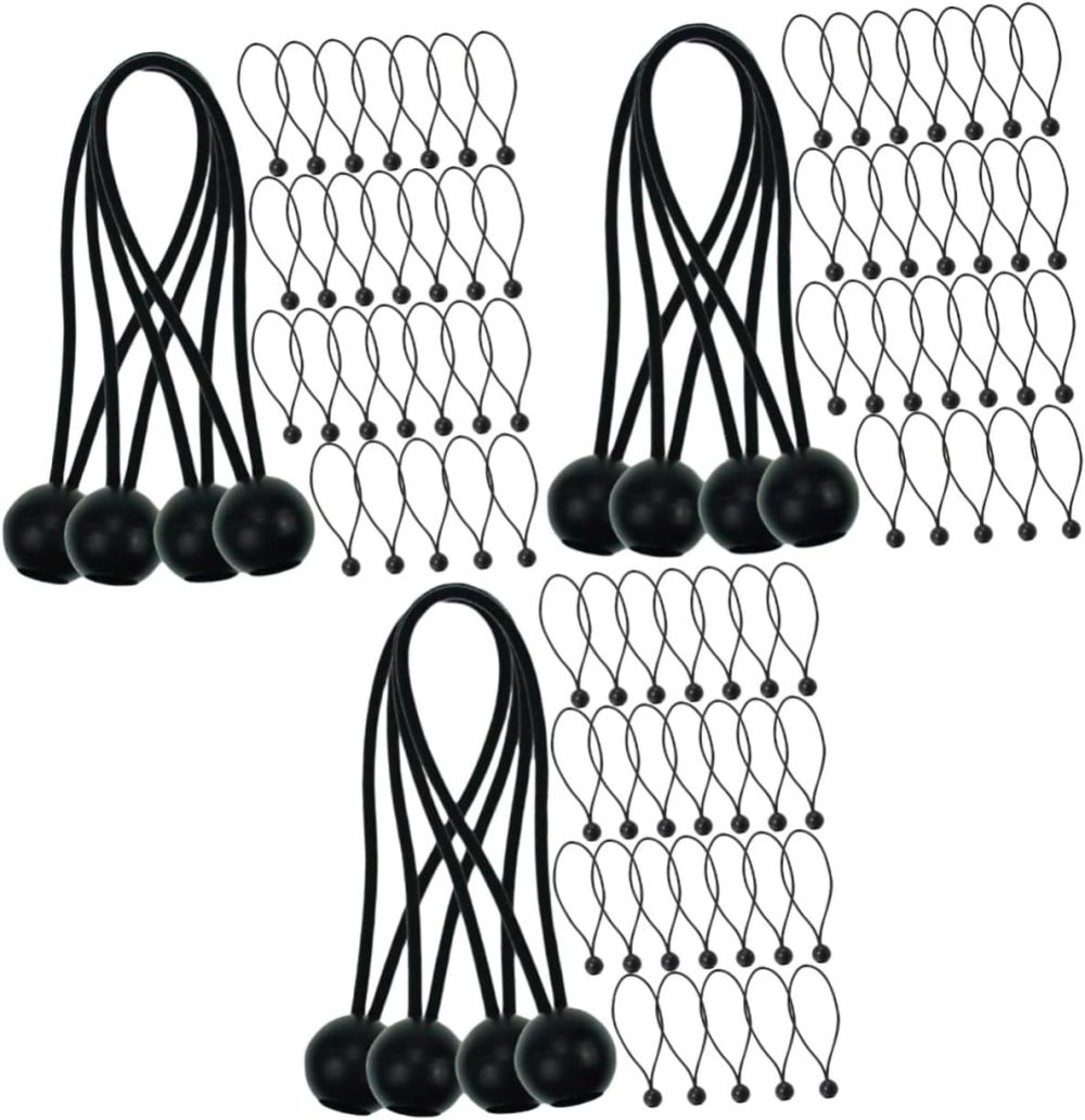 123$$90 Pcs Elastic Rope Bungee Cords Tent Tie Downs Tarp Cords Canopy Accessories Garage Roof Accessories Tents Tarps Rope Tie Downs Tarp Tie Down Tarp Fasteners Elastic Cord Plastic Tarps & Tie-Downs