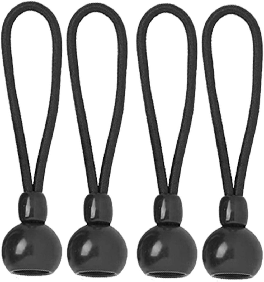 123$$Universal Bungee Tie Down,Roller Shade Parts,Weather Resistance,For Exterior Roller Shades And Outdoor Roller Blinds,Original Length 4 Inch(Black,4 Pcs) Tarps & Tie-Downs