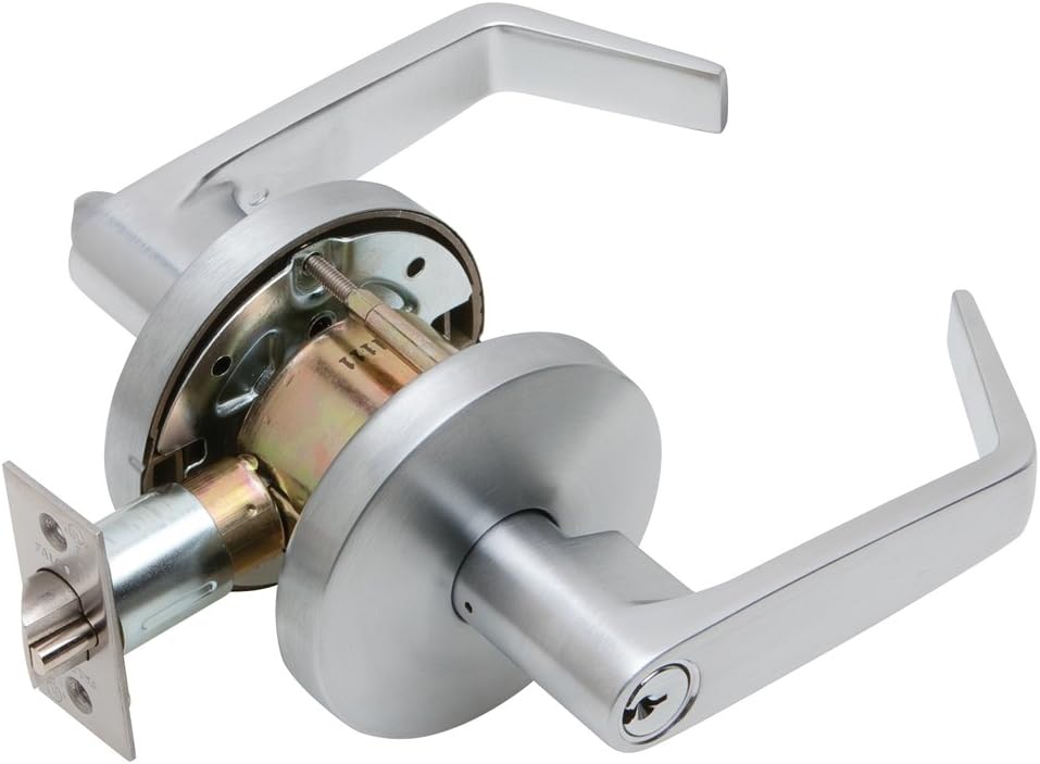 123$$Falcon W511P Dan 626 Dane Satin Chrome Medium Duty Keyed Entry/Office Lever Door Hardware & Locks