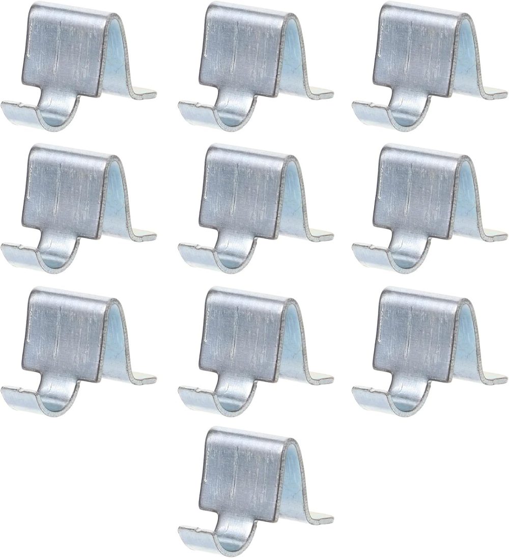 123$$10Pcs Partition Buckle Bookcase Support Clips Cabinet Shelf Clip Cabinet Shelf Brackets Bookcase Shelf Clips Cabinet Shelf Supports Shelving Cabinet Clips For Holes Iron Metal Rack Shelf Brackets & Supports