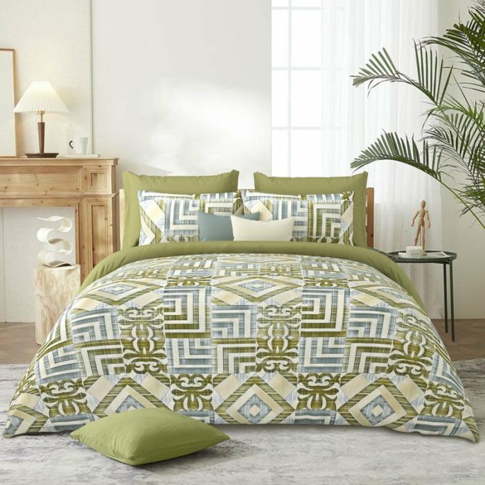 Pransae Ethnic Bedsheet  |   Geometric Bedsheets Bedsheets Geometric Bedsheets