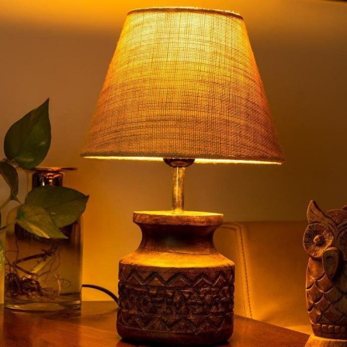 Classy With Twist Carved Table Lamp  |   Table Lamps Lamps & Lighting Table Lamps