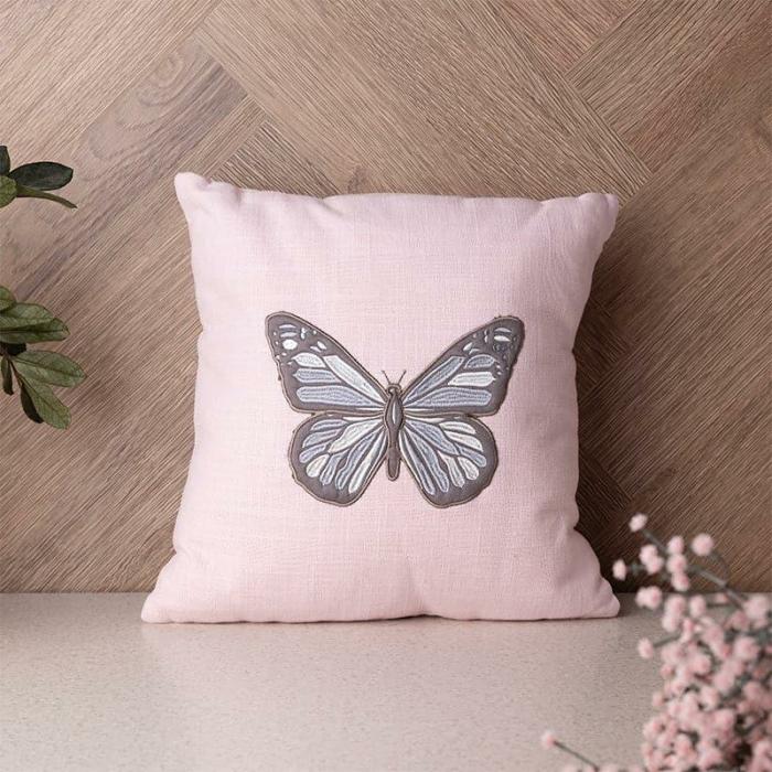 Flutter Whimsy Cushion Cover  |   Embroidered Cushions Cushion Covers Embroidered Cushions