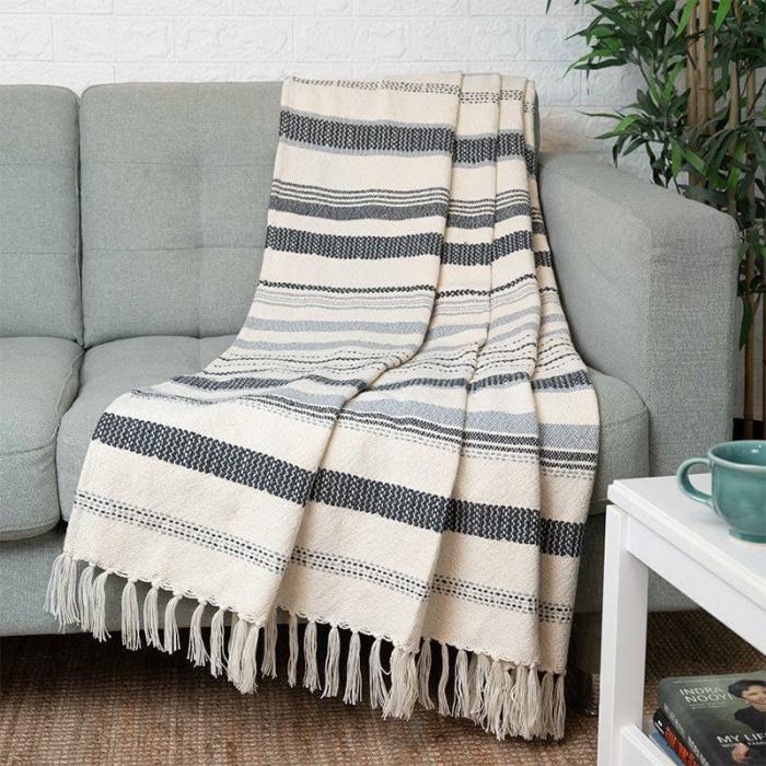 Hygge Striped Throw  |   Throws Furnishings Throws