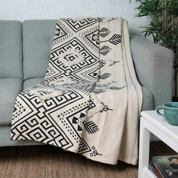 Ombra Cotton Throw  |   Throws Furnishings Throws